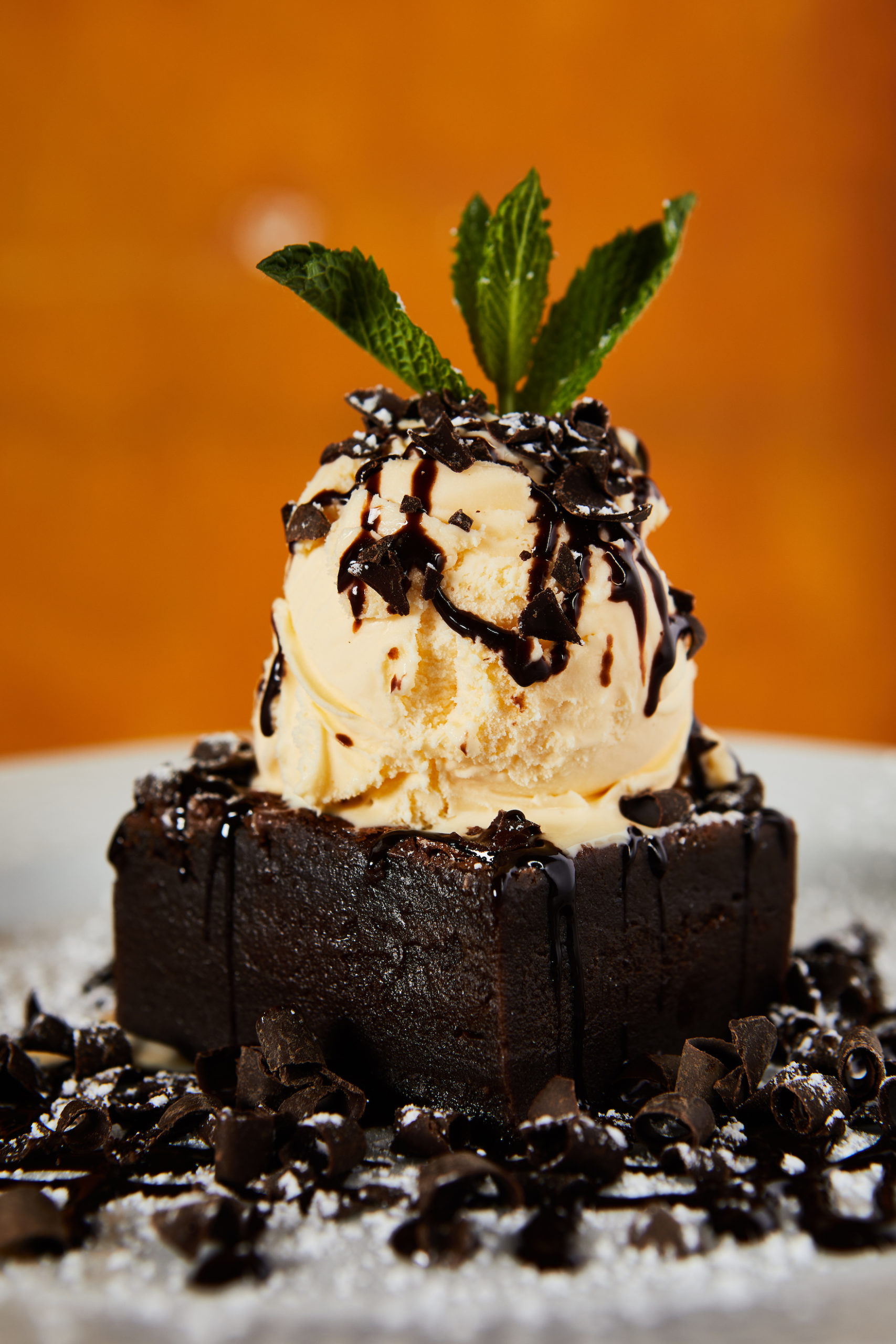A chocolate dessert at Blue Restaurant