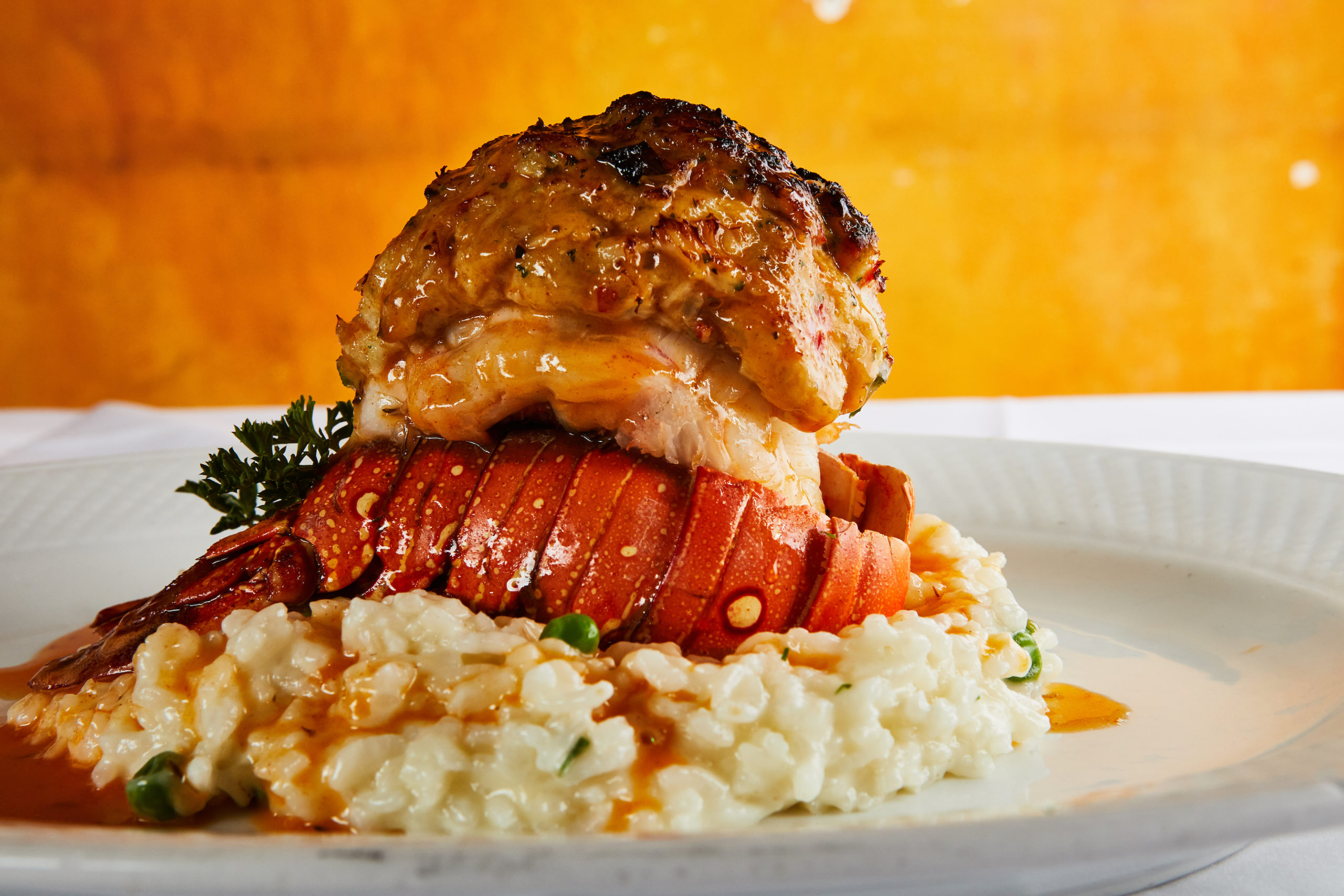 A lobster entrée at Blue Restaurant